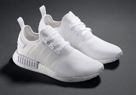 all white adidas nmds.